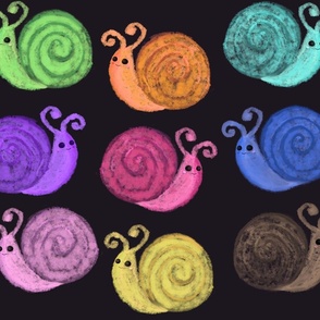 Rainbow silly snails