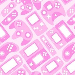  Video Game Controllers in Pink