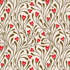 Red Heart Floral
