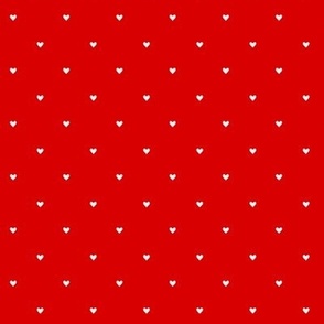 Small Heart Pattern- Red