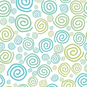 A Mess of Spirals - Green