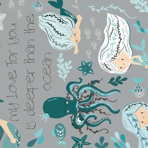 36x54 blanket mermaid