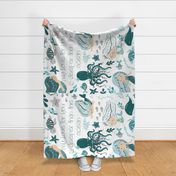 36x54 blanket mermaid