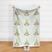  18x18 Pillow Sham Front Fat Quarter Size Makes 18" Square Cushion Happy Holidaze Funny Adult Humor Marijuana Christmas Tree Pot Plant Green Holiday Weed Leaves