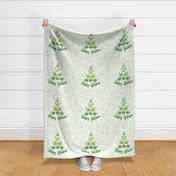 18x18 Pillow Sham Front Fat Quarter Size Makes 18" Square Cushion Happy Holidaze Funny Adult Humor Marijuana Christmas Tree Pot Plant Green Holiday Weed Leaves