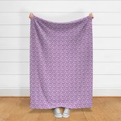 Small Scale Asshole Purple Floral on Pink Funny Adult Swear Humor