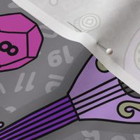 RPG Quest in Silver & Purple (Extra Large Scale, Rotated)