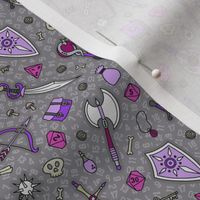 RPG Quest in Silver & Purple (Extra Small Scale)