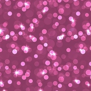 Sparkly Bokeh Pattern - Boysenberry Color