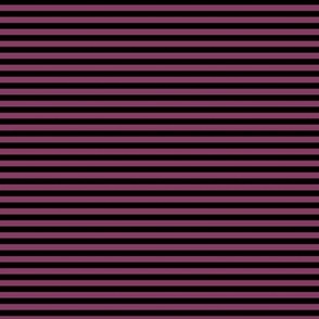 Small Horizontal Bengal Stripe Pattern - Boysenberry and Black