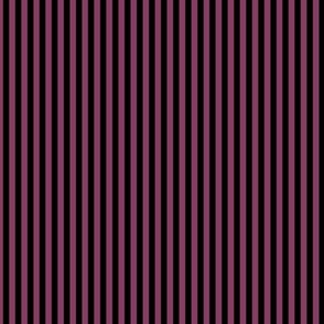 Small Vertical Bengal Stripe Pattern - Boysenberry and Black