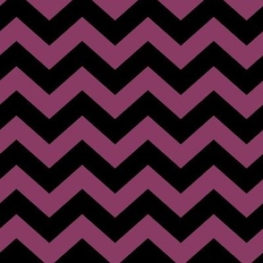 ChevronPattern - Boysenberry and Black