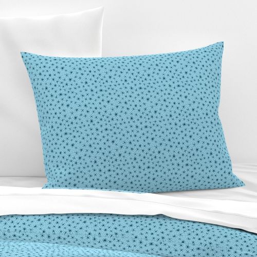 stellate whimsy in navy on light blue