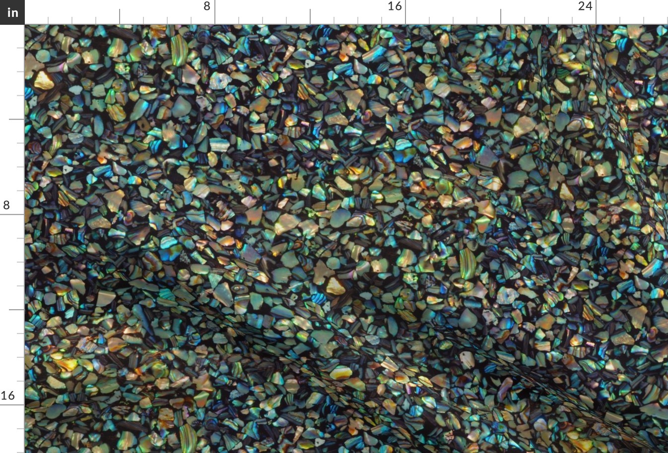 Paua Abalone Shell Chips Large Deep natural mosaic