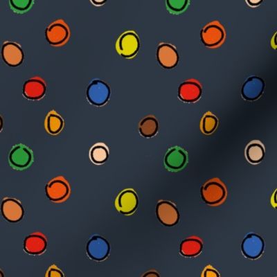 Multicolour doodle Spot - Slate