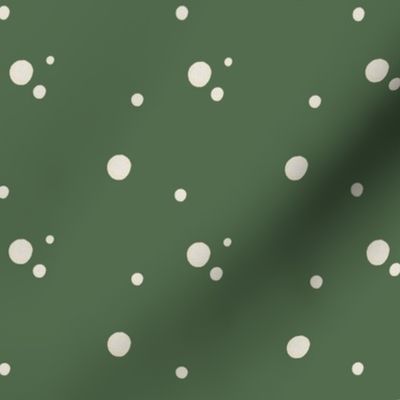 christmas green dots
