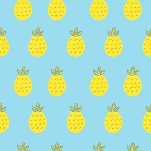 Pineapple for you - Aqua blue