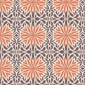Willow tiles - orange and brown