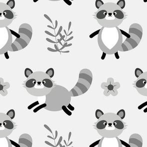 Raccoons Romping