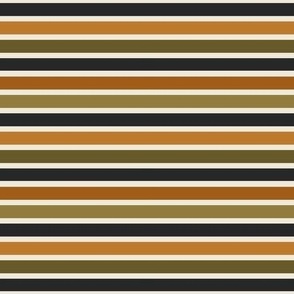 Halloween Stripes (Thick) with Olive Green