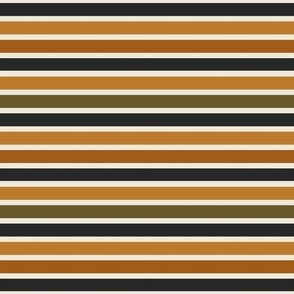 Halloween Stripes (Thick) with Orange and Olive Green