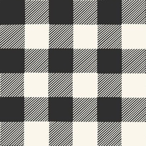 Buffalo Plaid Gingham - Black and White