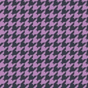 Houndstooth Pattern - Dusty Lilac and Charcoal