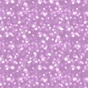 Small Sparkly Bokeh Pattern - Dusty Lilac Color