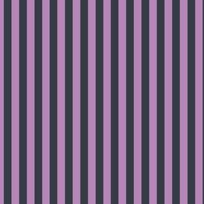 Vertical Bengal Stripe Pattern - Dusty Lilac and Charcoal
