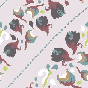 Textureterry Diagonal vintage floral 7