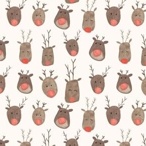 watercolor reindeer friends [2]