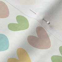 Medium Scale Coordinate Earth Tone Hearts for Baby Nursery and Accessories