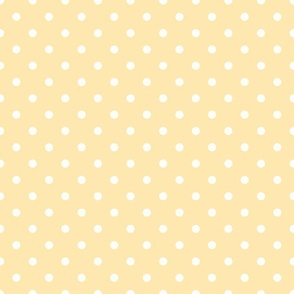 Bigger Scale Coordinate Polkadots on Butter Yellow