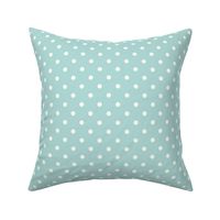 Bigger Scale Coordinate Polkadots on Baby Blue