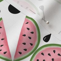 geometric watermelon slices