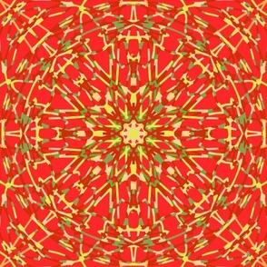 kaleidoscope in red