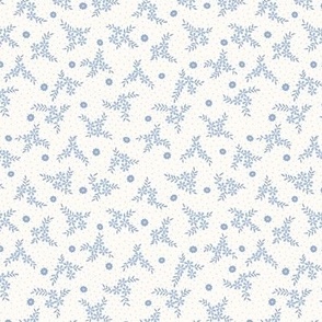 Lena Micro Floral: Chambray Blue Tiny Floral Toss