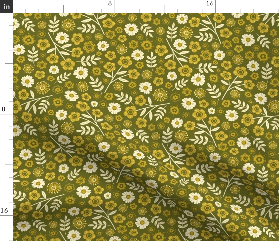 Earthtone Flowers (medium)