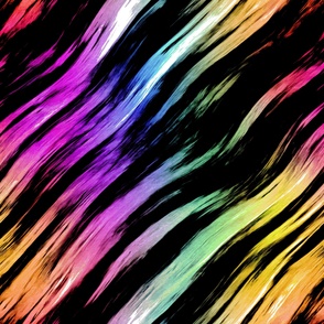 bold rainbow brushstroke