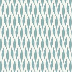 simple leaves teal and cream