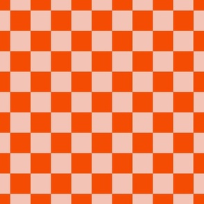 Checkers pink and orange