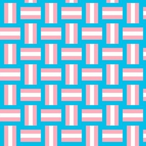 trans flag weave