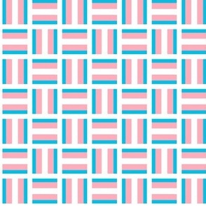 Trans flag mosaic