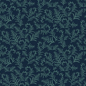 Ferns - Midnight and Green