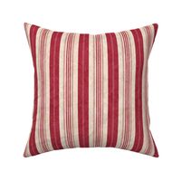 Rococo Toile Red Stripe