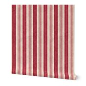 Rococo Toile Red Stripe