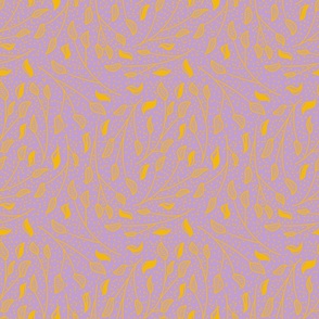 Purple and Yellow Leaf Pattern