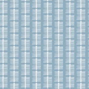 Fringed Stripes (medium scale) - neutral blue gray by JAF Studio