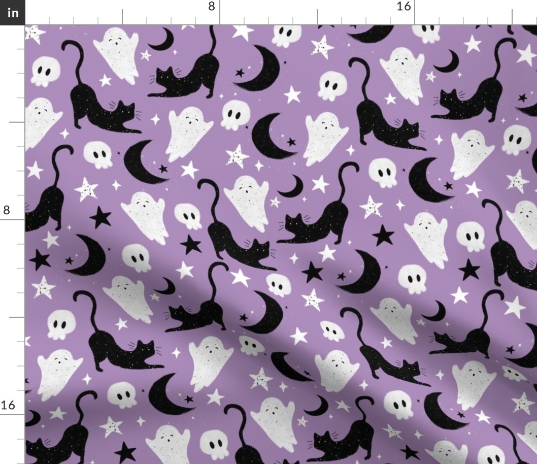 halloween cats and ghosts 91-12