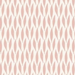 simple leaves pink and cream